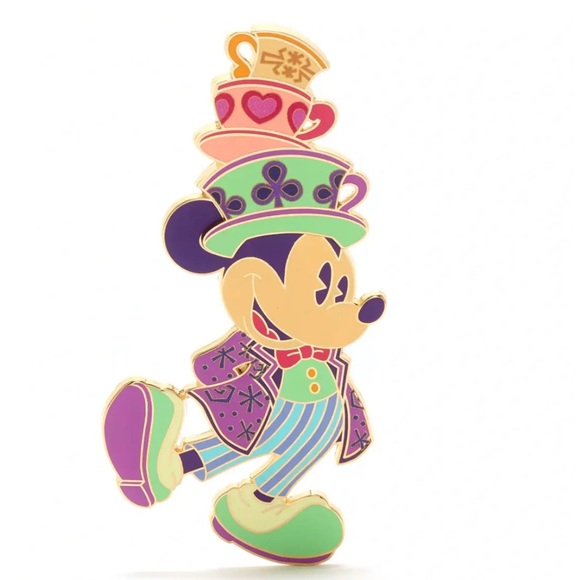 Disney Other - Disney Mickey Mouse The Main Attraction Mad Tea Party Jumbo Pin 3/12 Limited